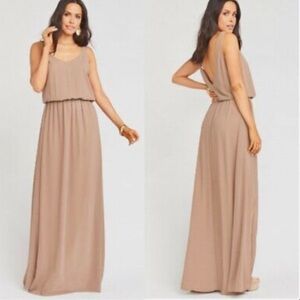 Show me Your Mumu | Kendall Maxi Dress in Dune Event Wedding Formal Neutral